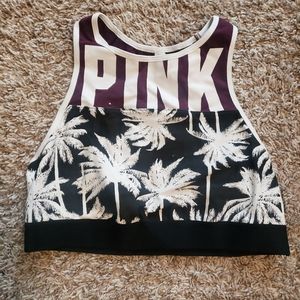Pink sports bra